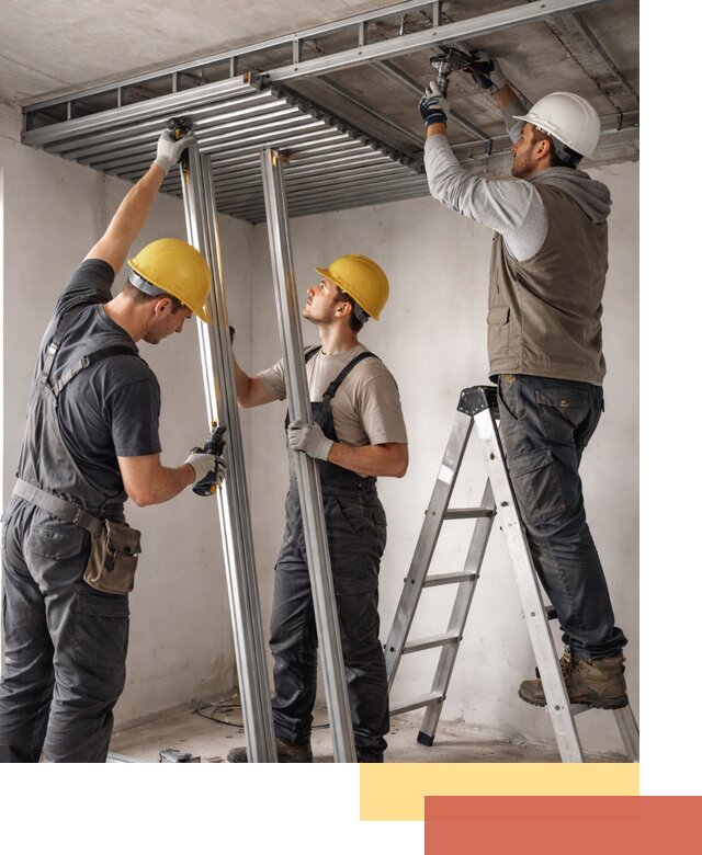 Монтаж реечного потолка под ключ в Лиски