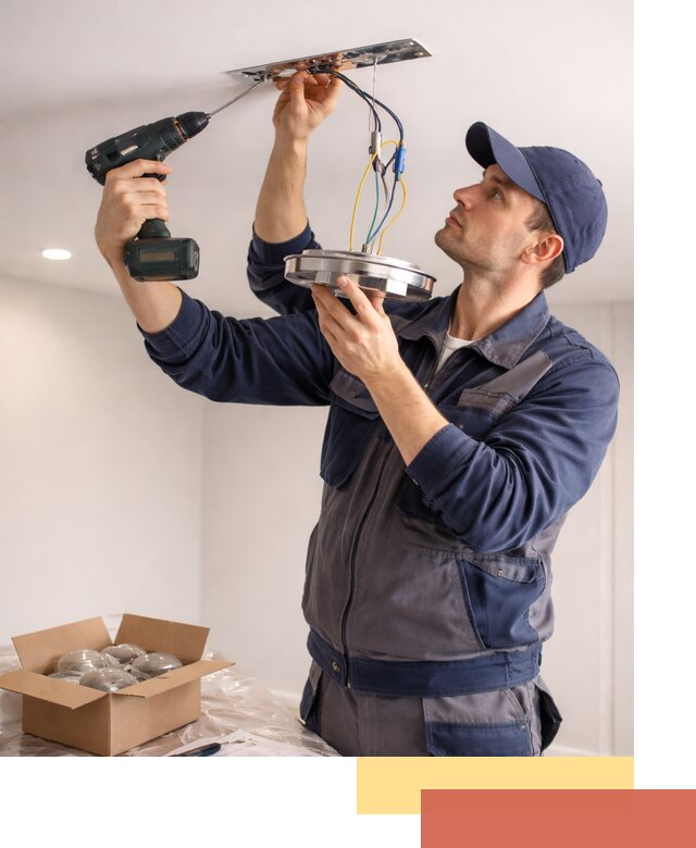 Установка люстры в натяжной потолок в Лиски