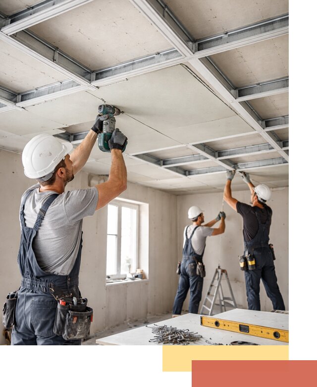 Кессонный потолок из гипсокартона под ключ в Лиски