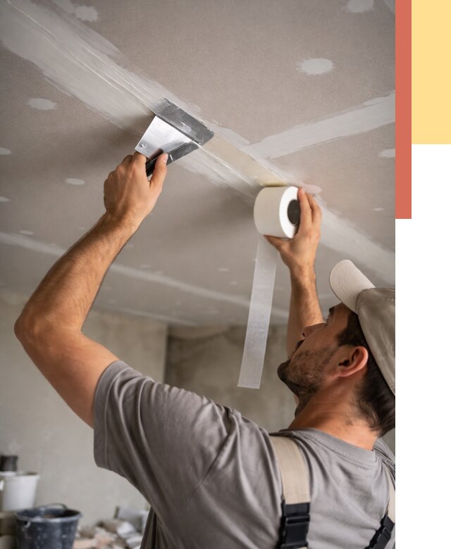 Обработка швов потолка ГКЛ в Лиски от 8206 руб. под ключ | ОТДЕЛОЧНИК-Лск