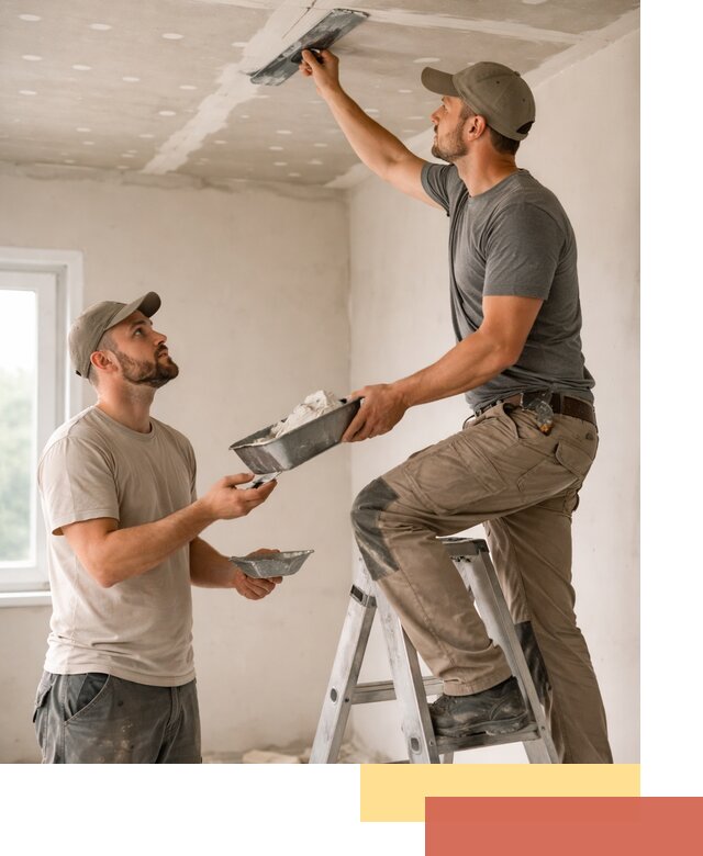 Шпаклевка потолка из гипсокартона в Лиски качественно и быстро