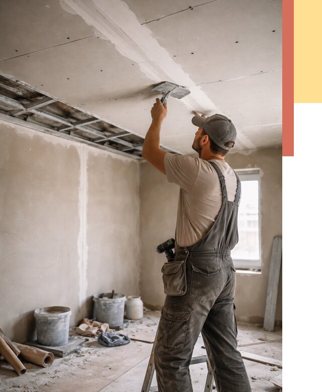 Ремонт потолка из гипсокартона в Лиски от 711 руб./м² — быстро и недорого | ОТДЕЛОЧНИК-Лск