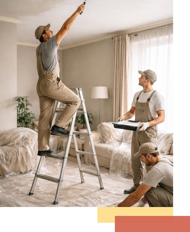 Покраска потолков акриловой краской в Лиски качественно и быстро