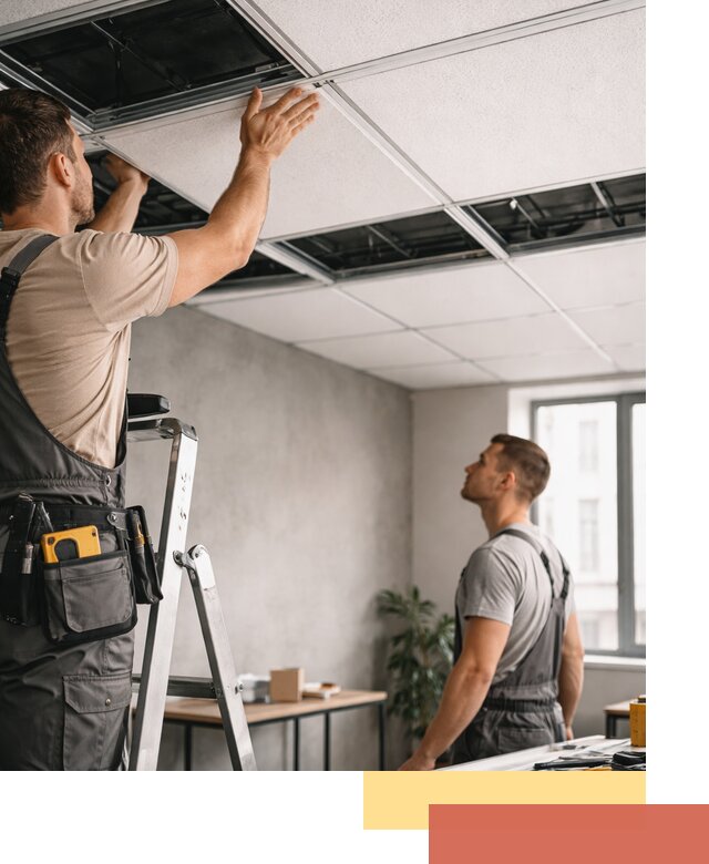 Монтаж потолочной плитки в Лиски качественно и в срок