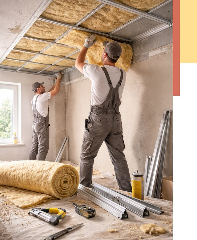 Утепление потолка в Лиски от 7878 руб/м2 — недорого, быстро, под ключ | ОТДЕЛОЧНИК-Лск