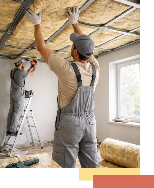 Утепление потолка под ключ в Лиски качественно и быстро